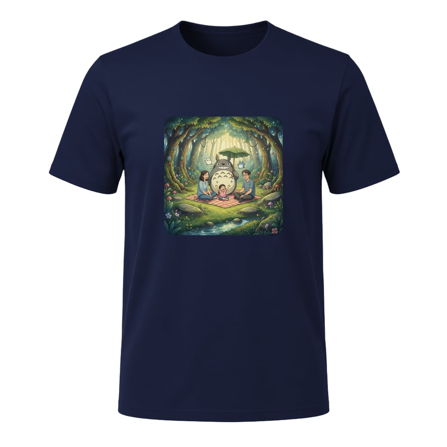 Enchanted Picnic with Totoro Magic, on a t-shirt