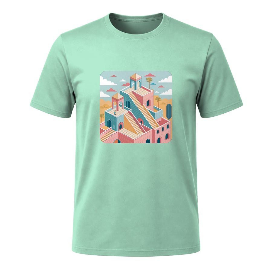 Stairway to the Imagination, on a t-shirt