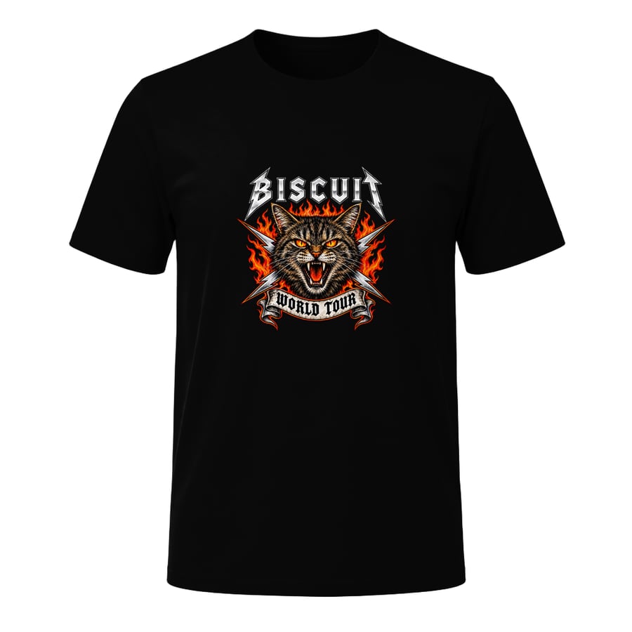 Biscuit World Tour, on a t-shirt